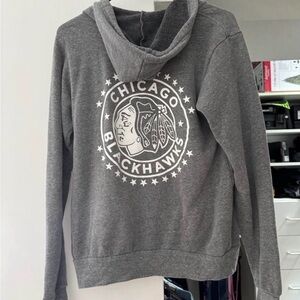 Chicago Blackhawks Gray Hoodie